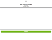 Tablet Screenshot of abctrattoriacromwell.com
